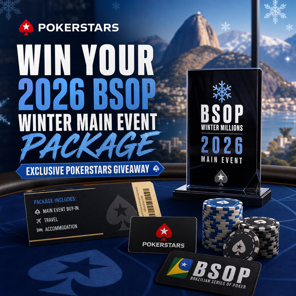 Illustration of Win Your 2026 BSOP Winter Main Event Package: Exclusive PokerStars Giveaway