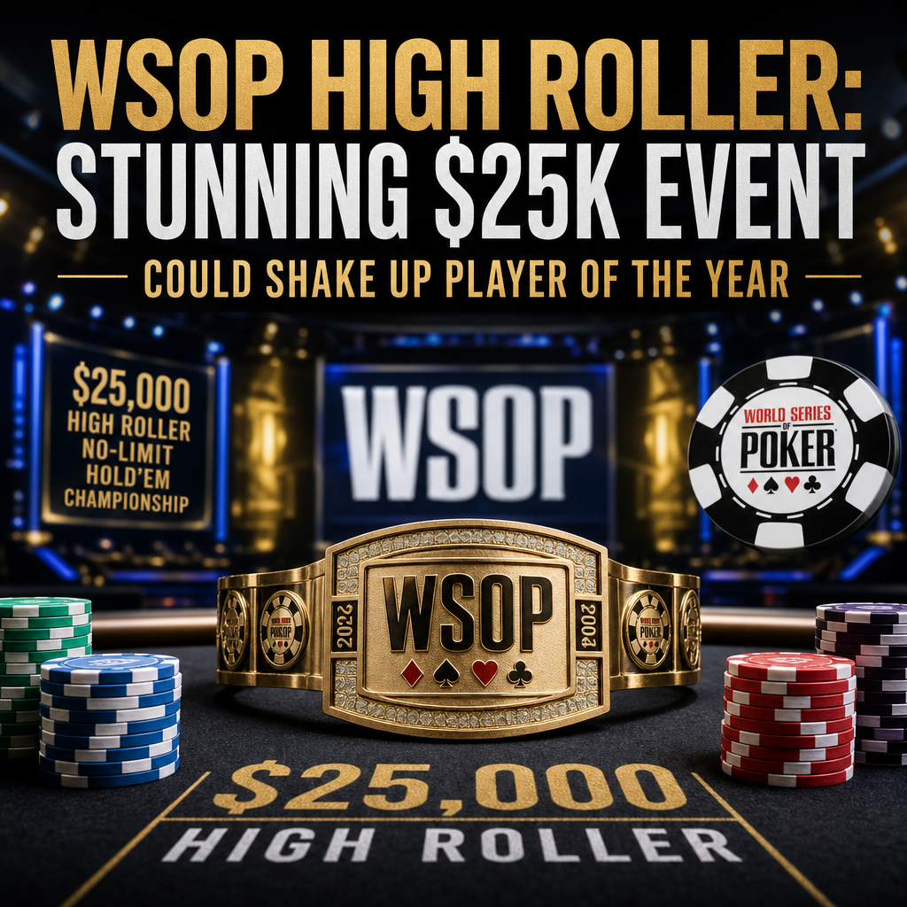 Illustration of WSOP High Roller: Stunning $25K Event Could Shake Up Player of the Year