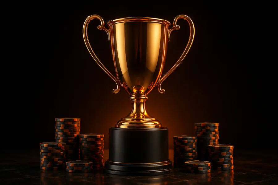 Poker tournament learning illustration